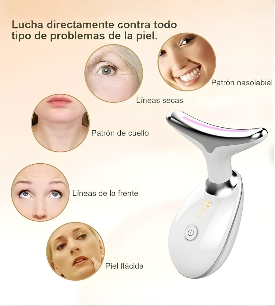 ✨😌✨ Masajeador Facial y de Cuello - Relaja, Reafirma y Revitaliza tu Rostro