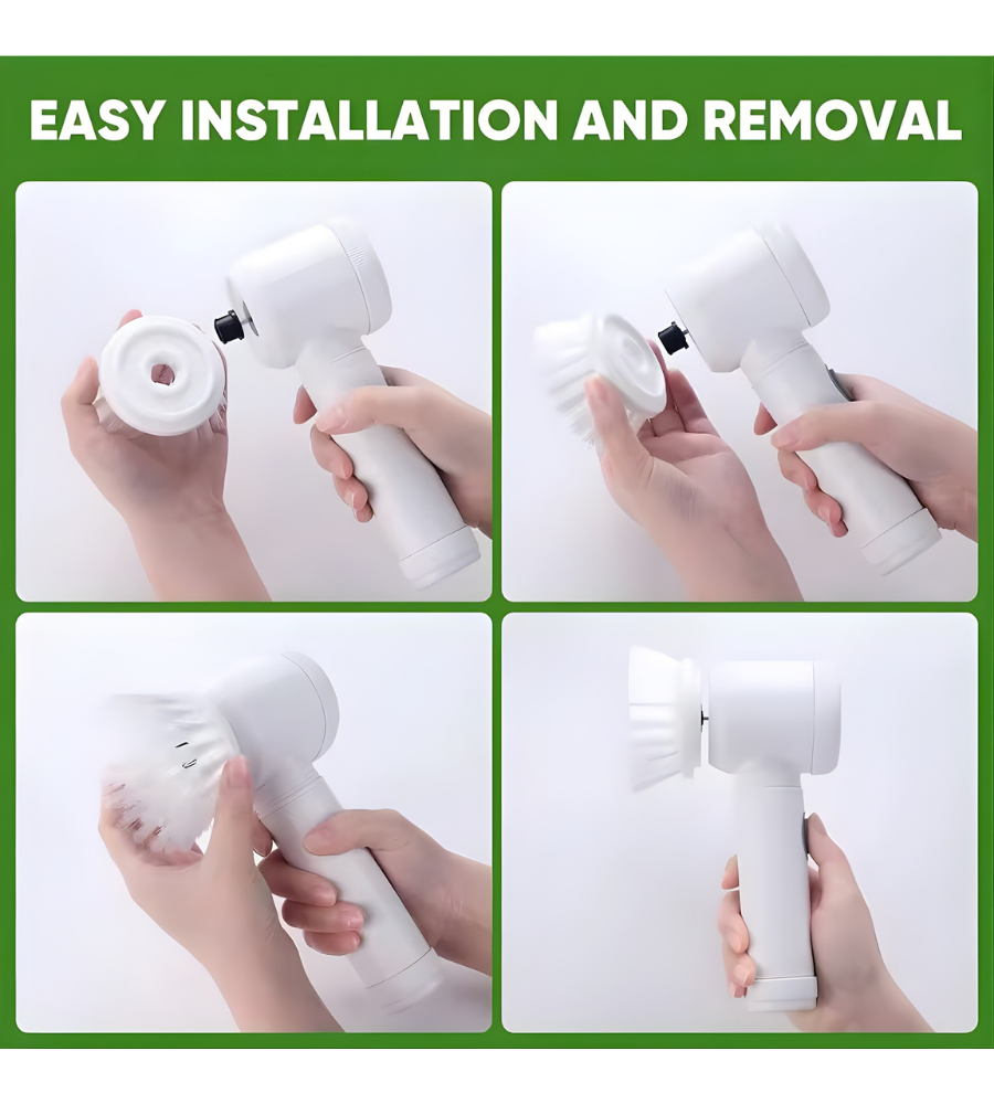 🧽 ¿Cansado de restregar? Cepillo 5-en-1 para limpiar toda tu casa