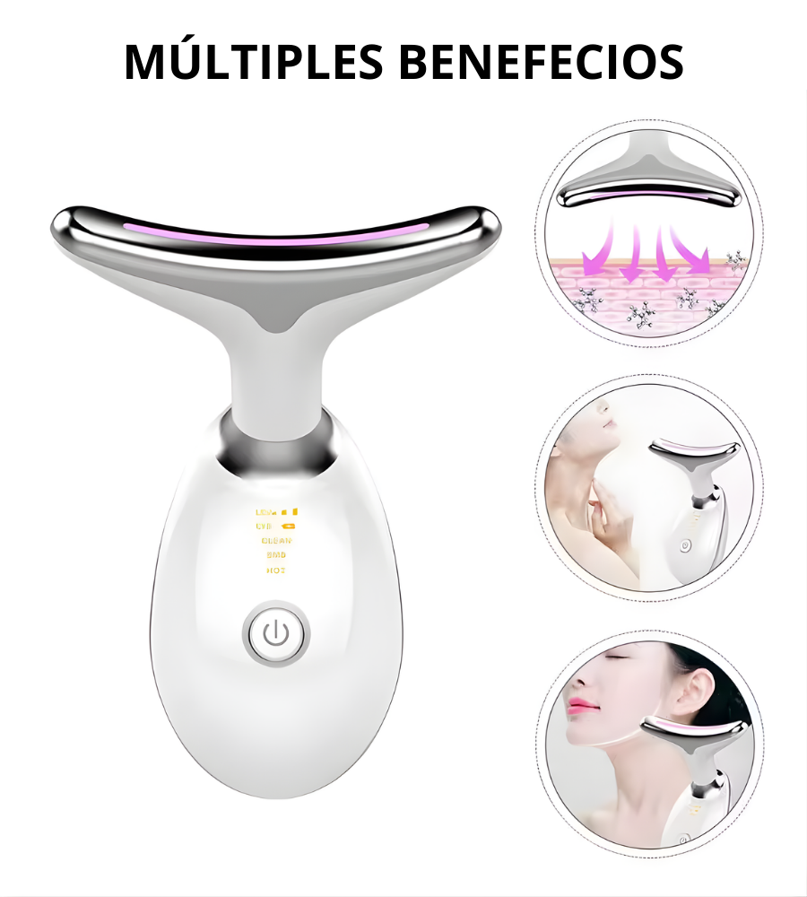 ✨😌✨ Masajeador Facial y de Cuello - Relaja, Reafirma y Revitaliza tu Rostro