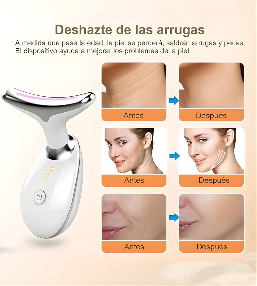 ✨😌✨ Masajeador Facial y de Cuello - Relaja, Reafirma y Revitaliza tu Rostro